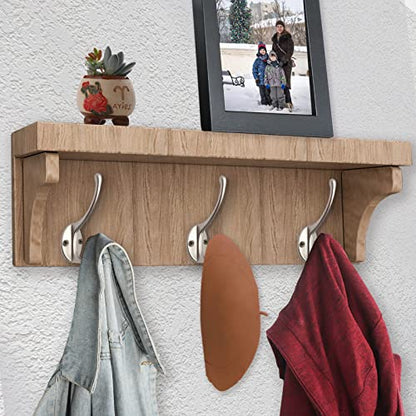 30 Pack Heavy Duty Silvery Dual Coat Hooks for Coat (30 Pcs Silvery)