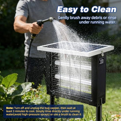 Large Solar Bug Zapper Outdoor (4W for 2000 sq.ft)