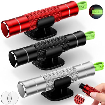 Safehammer Upgraded Safe Hammer Glass Breaker Under Water (Red and Black and Silver)