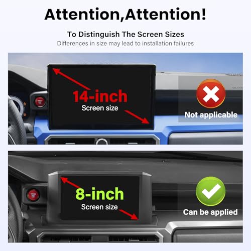 Car Phone Holder for Toyota Tacoma 2024 2025 2026 W (For Toyota Tacoma 2024 2025 8inch Screen)