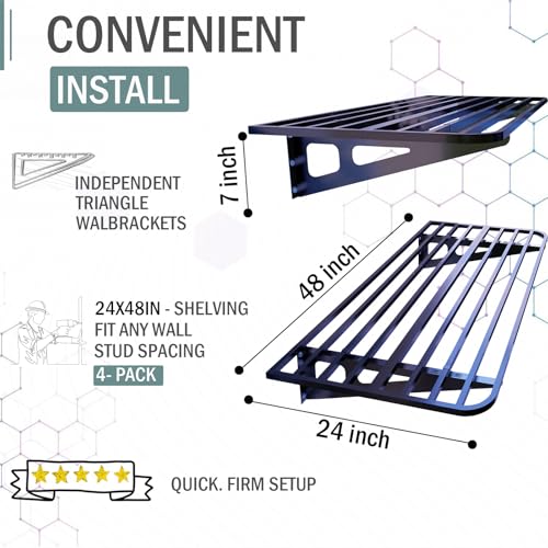 Garage Shelving Wall Mounted (Color-size / 2X16 ft)