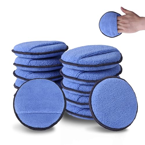 12 Pack Car Wax Applicator Pads with Finger Pocket