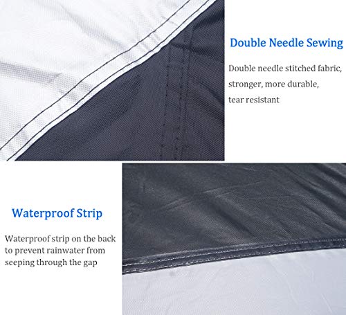 Side by Side UTV Cover Fit 4 (Black & Silver / 4-6 Passenger)