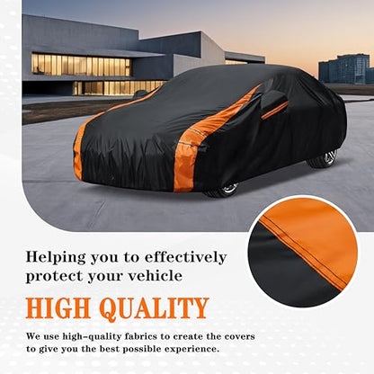 Truck Car Cover Waterproof All Weather Fit up 210 inches Size T1 (4 Truck Cover / T1 Fit Truck Length up to 210 inch)