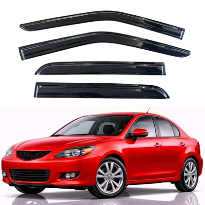 Rain Guards Fit for 2004 (2004-2009 Mazda 3 Sedan)
