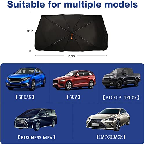 Purple Galaxy Umbrella Sunshade for Car (One Size / Purple Galaxy)