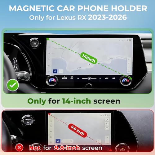 Car Phone Holder for Lexus RX RX350 (Fit for 2023-2026 RX, 14-Inch)