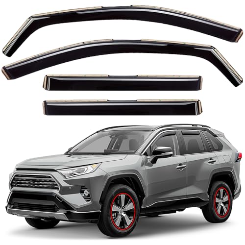 Window Deflectors Smoke Tinted in (For RAV4 19-25)