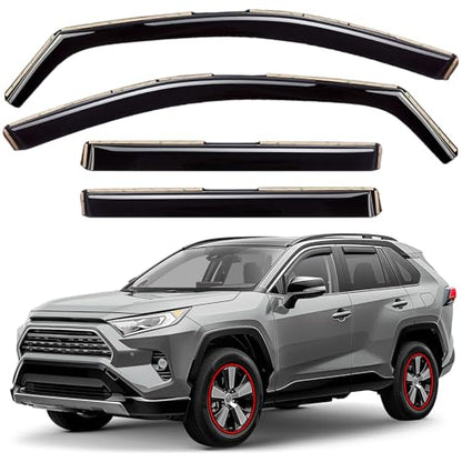 Window Deflectors Smoke Tinted in (For RAV4 19-25)