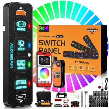 AS 400 Slim 4 Gang Switch Panel with Bluetooth APP &Wireless Remote (AS-400 Slim 4 Gang)