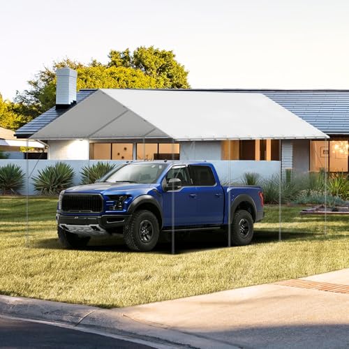 10x20' Canopy Replacement Cover Heavy Duty (White / 10x20ft)