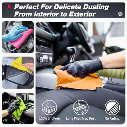 Microfiber Cleaning Cloth (1200PK / 5 Colors)