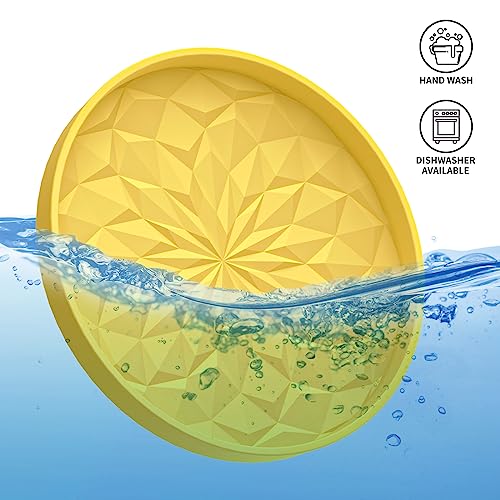 Car Coasters for Cup Holders [4 Pack] (4 Pack-yellow)
