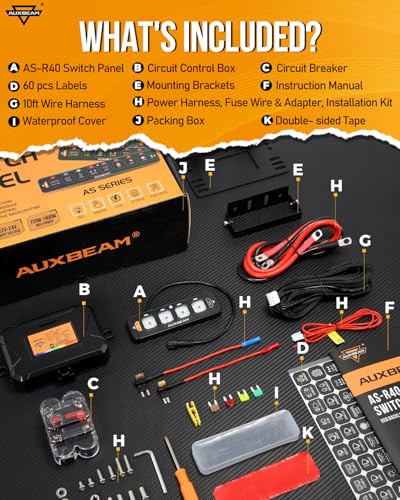 AS R40 Slim 4 Gang Switch Panel with RGB Backlight Memory Function (AS-R40 4 Gang)