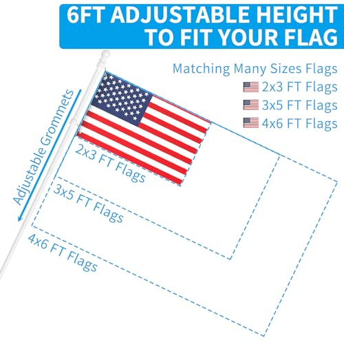 Flag Pole Upgraded Bracket (White)