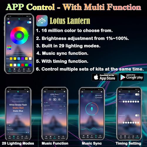 RGB Interior Car LED Strip Lights