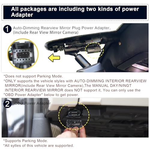 Front 4K & Rear 1080P Dash Cam for GMC Yukon (Model C Front 4K and Rear 1080P)