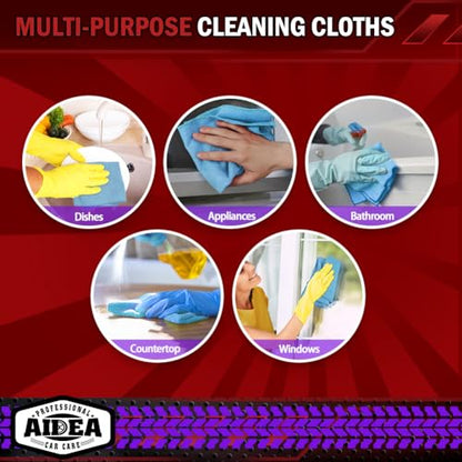 Microfiber Cleaning Cloth (Blue / 150PK)