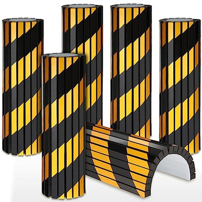 6 Pcs Garage Wall Protector Garage Pole Padding Wall Bumpers Guards Reflective Foam Stoppers for Your Vehicle Parking Corner for Parking Lot