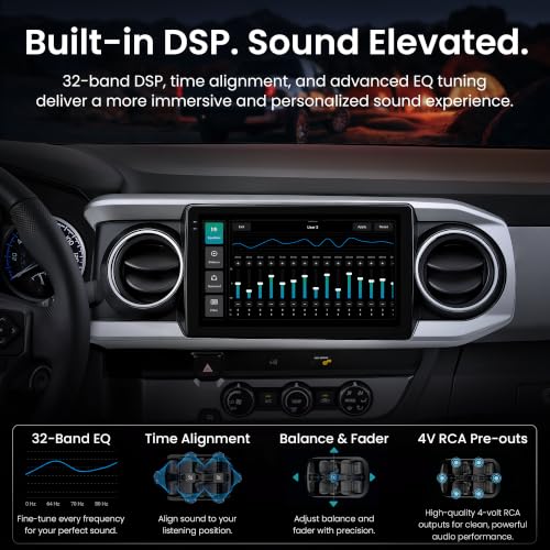 S8 Gen4 10.1" Android Car Stereo for Toyota Tacoma 2016 (10.1")
