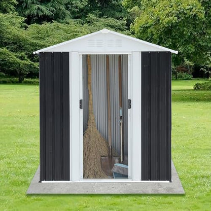 5x3 FT Outdoor Storage Shed (5x3 FT / Gray)