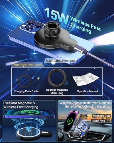 Car Phone Mount for Toyota Tundra 2014 (Tundra 2014-2021 / Magsafe+ Wireless Charger)