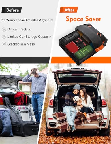 30 Cubic Rooftop Cargo Carrier Waterproof Soft Car Roof Bag (30 Cubic Feet)