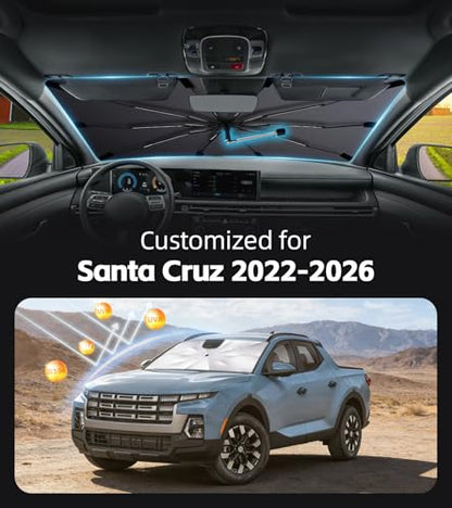 Windshield Sun Shade for Hyundai Santa Cruz 2022 (Fit for Hyundai Santa Cruz 2022-2026)
