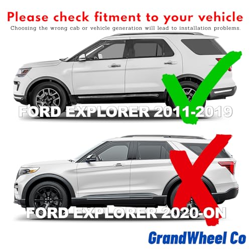 Window Deflectors Smoke Tinted in (For Explorer 11-19)