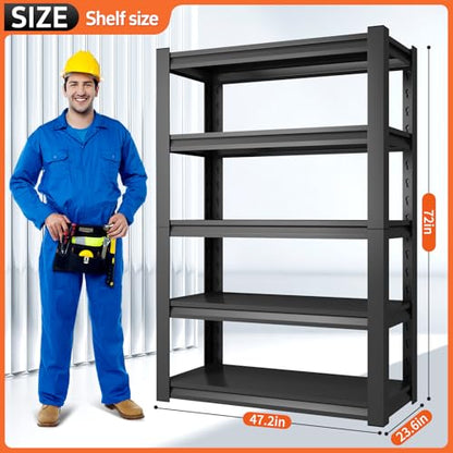 48" W x 24" D x 72" H Garage Shelving Unit (23.6" D*48" W*72" H)