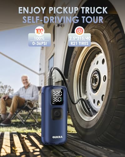 T22 Tire Inflator Protable Air Compressor (Blue)