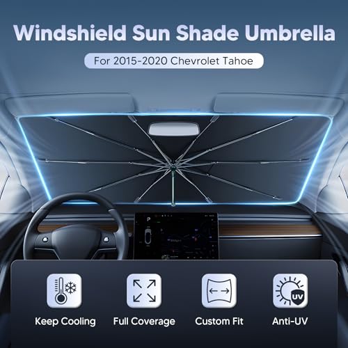 Windshield Sun Shade Umbrella for 2015 (Chevy Tahoe/GMC Yukon 2015-Present)