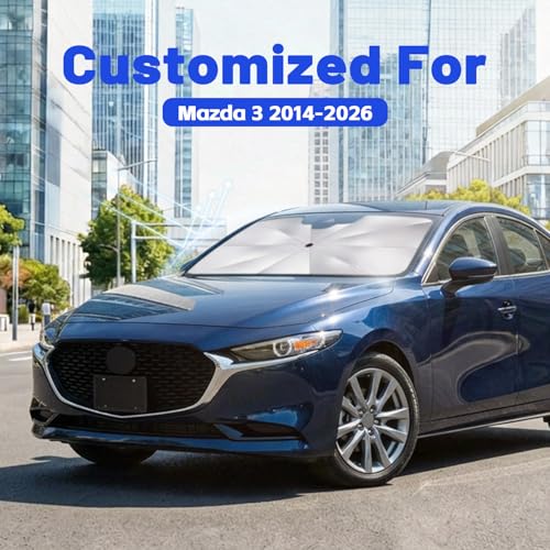 Car Windshield Sun Shade Umbrella for Mazda 3 2014 (For Mazda 3 2014-2026)