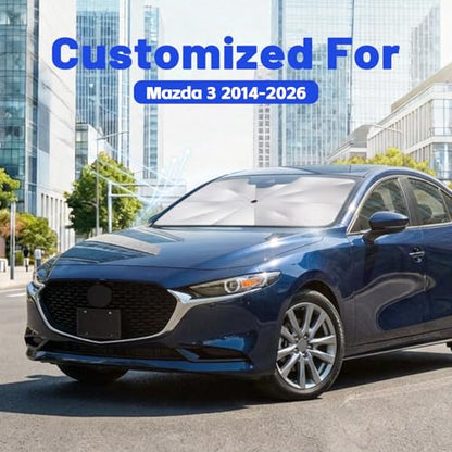 Car Windshield Sun Shade Umbrella for Mazda 3 2014 (For Mazda 3 2014-2026)