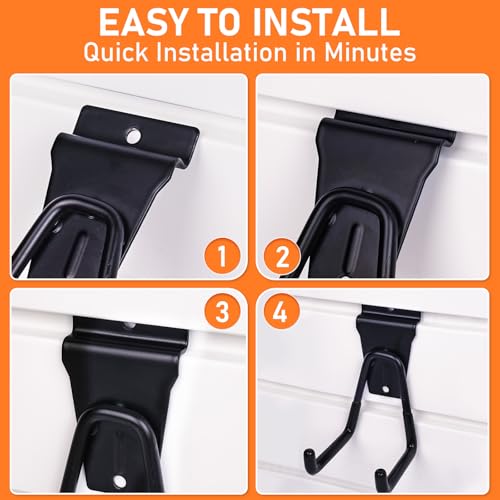 36 Pack Heavy Duty Slatwall Hooks (36 Pack)