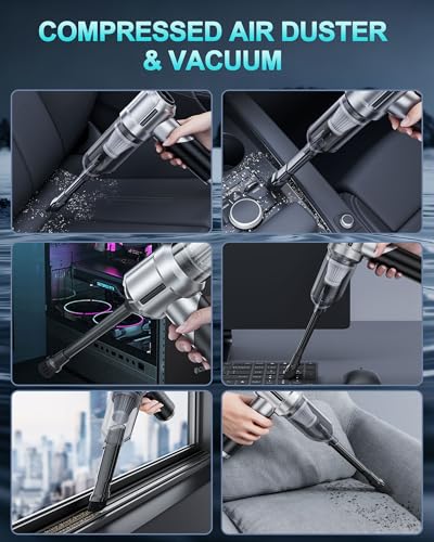 Car Vacuum Cordless Mini Handhled 4 (Black)