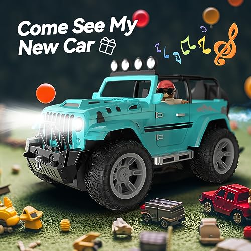 Remote Control Car with Fog Mist & Music (Blue)