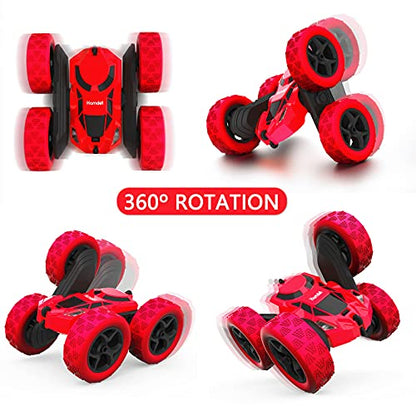 RC Stunt Car for Kids Ages 6 (Red / Standard (Headlights))