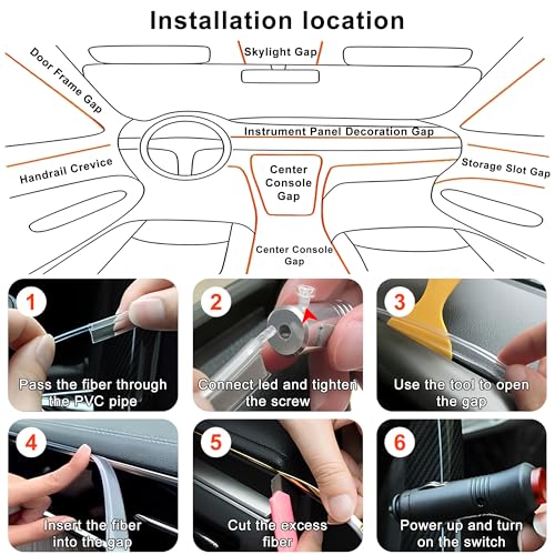 Interior Car LED Lights (5 In 1 with APP)