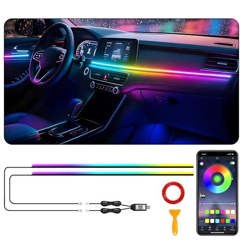 Acrylic Interior Car LED Strip Lights (2 Pieces)