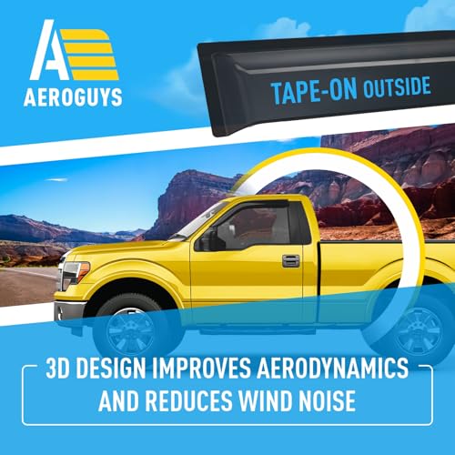 Extra Durable Window Deflectors Tape (For Ford F150 09-14)