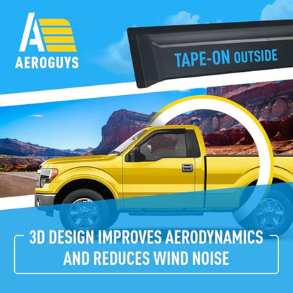 Extra Durable Window Deflectors Tape (For Ford F150 09-14)