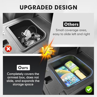 2PCS Center Console Organizer for 2024 (2024-2026 Toyota Land Cruiser 2PCS)