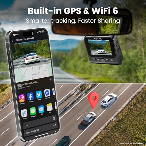 4K Dash Cam Front and Rear (2-Channel)