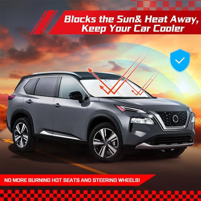 Windshield Sun Shade for Nissan Rogue 2021 (for Ni-ssan Rogue 2021-2026)
