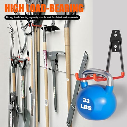 Heavy Duty Garage Storage Hooks 2 Pack Garage Tool Organizer Wall Mount (Medium)