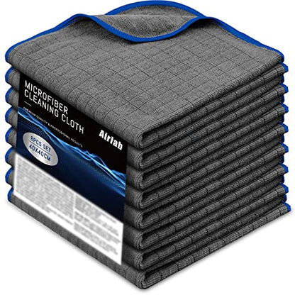Glass Polishing Streak Free Miracle Cleaning Cloth (Grey-navy Blue)