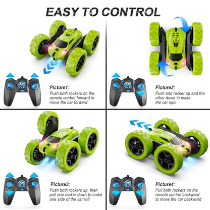 Remote Control Car for Kids Ages 6+ (Green)