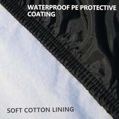 Car Cover Waterproof All Weather (Black-White / 3XXL+: for Sedan (Length 201"-210"))