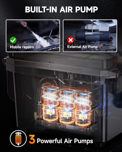 L8000 EVAP&Turbo High Pressure Automotive Smoke Machine Leak Detector (Dual-Pressure LCD)